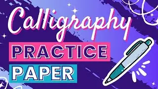 How To Create Calligraphy Practice Paper In Canva