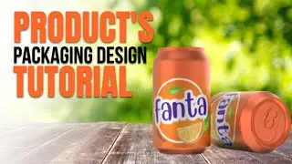 How to create a Product Packaging Design | Soft Drink Package | products design canva tutorial