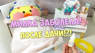 Milka the duck got sick after giving!?! VLOGGER at the dacha! My day with Lalafanfan duck.