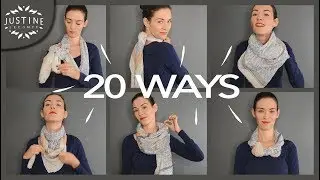 20 ways to wear a scarf + how-to tips | Justine Leconte