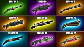 Evolution of All Fortnite Shotguns (Chapter 1 Season 1 - Chapter 4 Season 1)