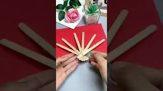 Save up a few ice cream sticks, let’s make a foldable watermelon fan with your children, it’s quite