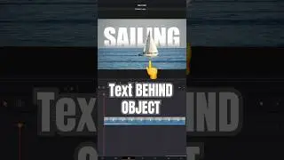 Put Text BEHIND an Object - DaVinci Resolve