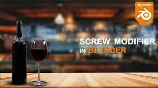 My 3D Blender video.wine glass and bottel create