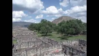 Teotihuacan - overview of the archeological site, Mexico City, Mexico; #shorts