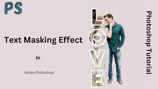 Text Masking Effect In Photoshop || Typography-Photoshop Tutorial