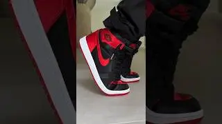 Wearing the Jordan 1 Satin Bred