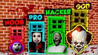 NOOB vs PRO vs HACKER vs GOD : SCARY PORTAL DOORS CHALLENGE IN MINECRAFT ! AMV SHORT Animation