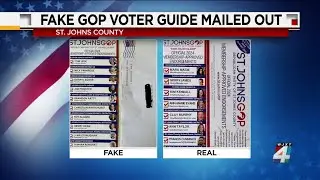 St. Johns County Republican Party is looking for those responsible for mailing fake voter guides