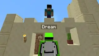 if Dream went against Herobrine in Minecraft Manhunt