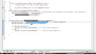 HOW TO VALIDATE PHONE NUMBER USING  REGEX IN JAVA