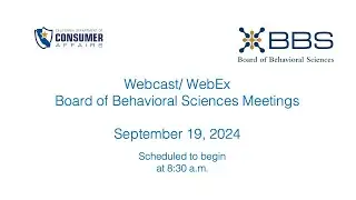 Board of Behavioral Sciences Meeting - September 19, 2024