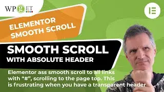 Elementor Smooth Scroll allow for header updated with Pure JS