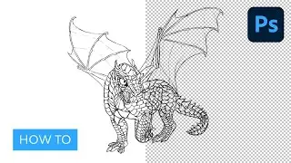 Remove the White Background From Line Art in Adobe Photoshop