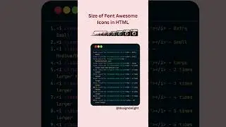 Size of Font Awesome Icons in HTML