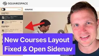 Squarespace Courses Layout - Fixed Sidenav