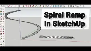 How to make Spiral Ramp in SketchUp 