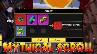 Crafting MYTHICAL SCROLL in Blox Fruits Update 20📜