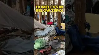 Check Out This Crazy Homeless Camp In Winter! Unreal!!