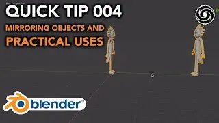 Blender Quick Tip 004 - Duplicate and Mirror an Object (and Hidden Practical Uses)