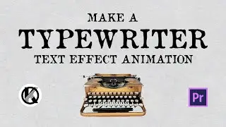 Make a Typewriter Text Effect Animation in Premiere Pro