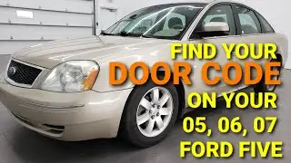 WHERE IS THE DOOR CODE LOCATION FOR MY 2005, 2006, 2007 FORD 500? FORD FIVE HUNDRED DOOR CODE FINDER