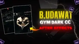 Trending Instagram Gym Dark CC like B.udawat in AE| #gymtutorial  #aftereffectstutorial #gymedit