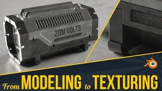 Hard Surface Model from modeling to texturing - Blender Tutorial