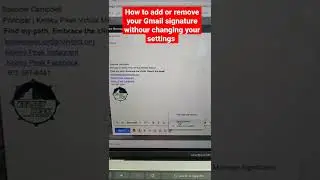 😏 How to add or remove a Gmail signature without changing your settings.