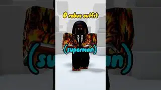 0 robux outfit! #roblox #viralshorts #robloxshorts #shorts