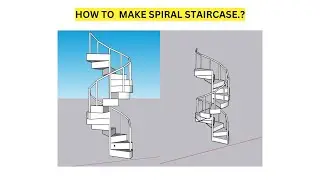 How to make a spiral staircase in sketchup.?