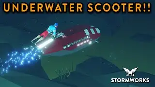 Exploring Caves With A Underwater Scooter!!! - Stormworks