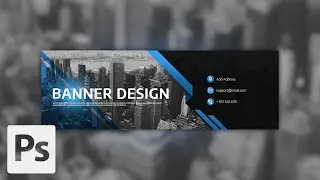 How to Create Web Banner Design (4) |  Adobe Photoshop Tutorials