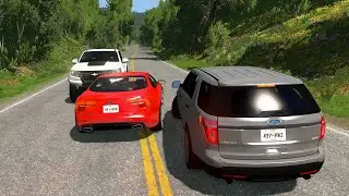 Car Overtaking Crashes Compilation #17 - BeamNG.Drive