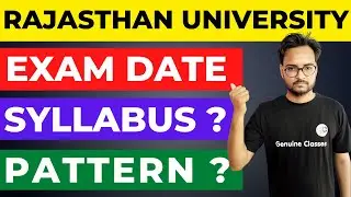 Rajasthan University UG/PG Exam 2022 | Syllabus | Paper Pattern | Exam Date ?