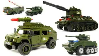 How to Build Epic Lego Military Jeep, Tanks, and Rocket Launcher!