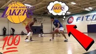 Lonzo Ball, Lamelo Ball And LiAngelo Ball PLAYING Pick Up Basketball After LAKERS DRAFT LOTTERY!