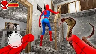 Playing as SpiderBaby - Snake Trolling in Granny House