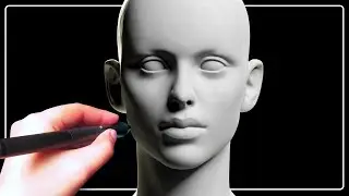 Sculpting a Full Female Character - Part 1: Head | Blender 3D