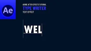 Adobe After Effects Tutorial: Typing Text Effect | Typewriter Text Effect