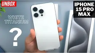 iPhone 15 Pro Max White Titanium Unboxing and Comparison with 14 Pro Max (Breif)