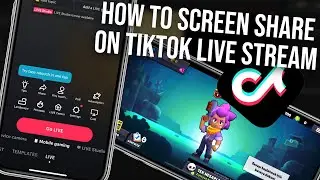 How to Screen Share On Tiktok Live Stream - How to stream on Tiktok mobile screen