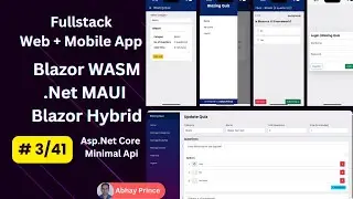 # 3 of 41 - Build Fullstack Online Quiz Web + Mobile App with Blazor WASM + .Net MAUI Blazor Hybrid