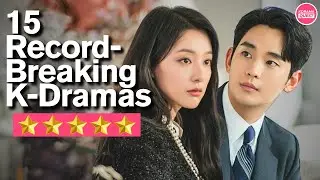 15 Blockbuster Korean Dramas With Record-High Viewership (2024)!