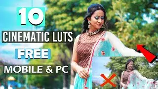 10 FREE P J CINEMATIC IDEAS SPECIAL LUT PACK FOR MOBILE & PC BOTH  | VIDEO COLOR GRADING | IN HINDI