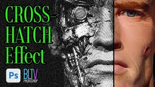 How to Create a Crosshatch Effect to Photos in Photoshop!