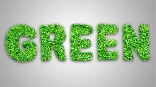 How To Grass Text Effect Typography In Photoshop