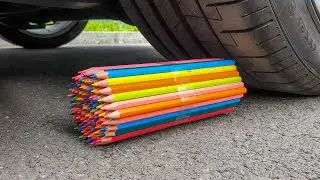 EXPERIMENT: Car Wheel VS 100 Pensils