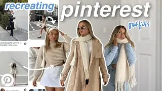 IS IT CUTE OR JUST PINTEREST? recreating pinterest outfits with clothes i own *from my closet*