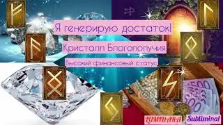 Я ГЕНЕРИРУЮ ДОСТАТОК. 💎💰💸ВЫСОКИЙ ФИНАНСОВЫЙ СТАТУС. КРИСТАЛЛ БЛАГОПОЛУЧИЯ.💰⚡️💰🌿Саблиминал.